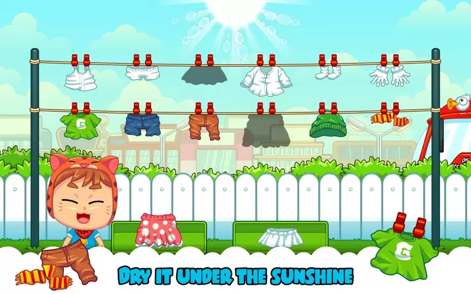 Marbel Laundry - Kids Game captura de pantalla 4