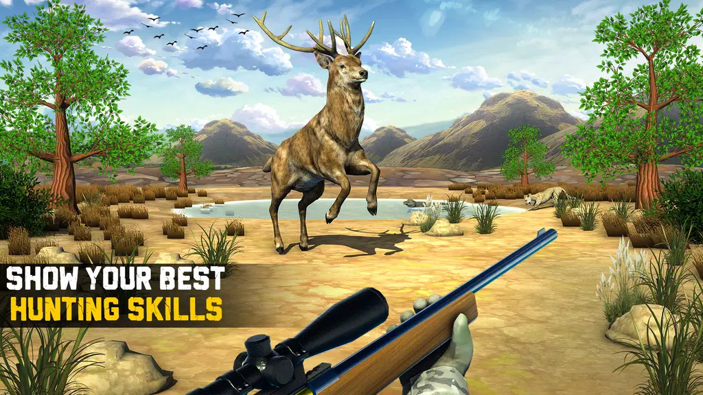 Wild Animal Hunting 3D Offline स्क्रीनशॉट 2