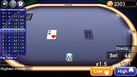 Screenshot Casino High Low 1