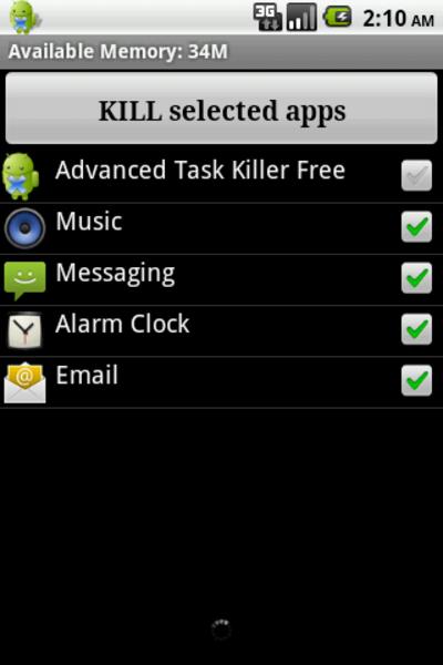 Advanced Task Killer ကိုဖန်သားပြင်1