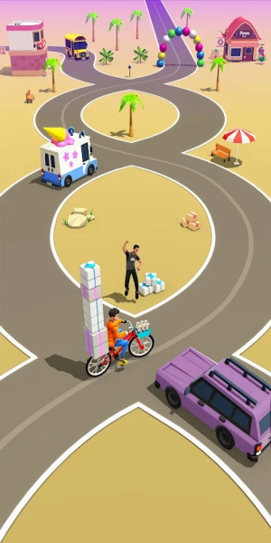 Paperboy Ticket Delivery Game screenshot 2