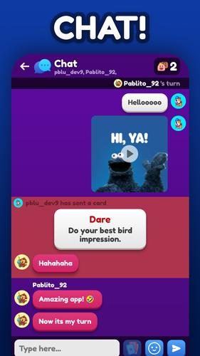 Truth Or Dare 2 - Chat Party 스크린 샷 1