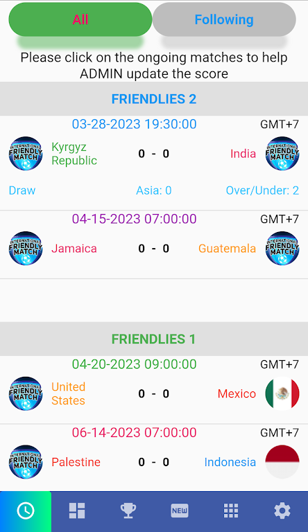Friendly Matches 2024 ကိုဖန်သားပြင်1