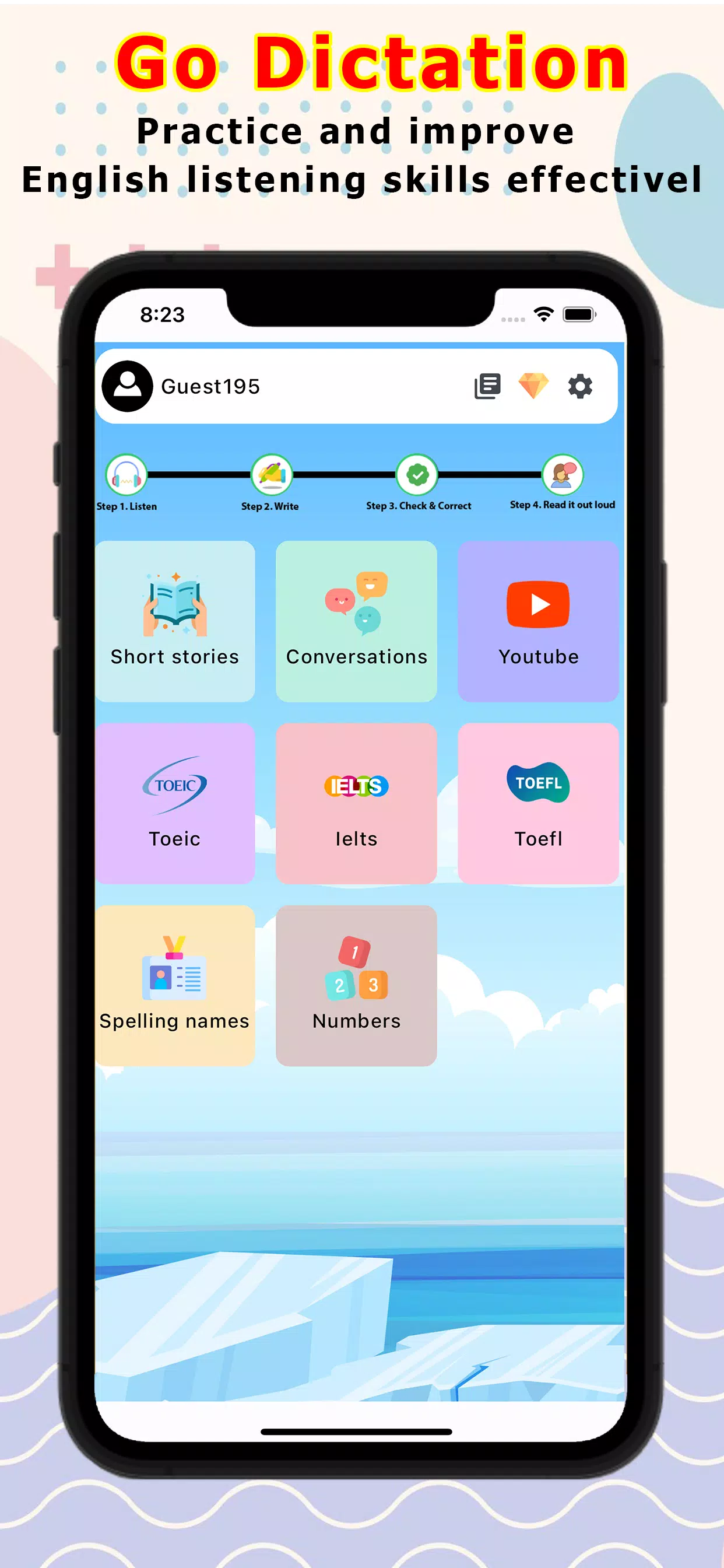 Go Dictation Screenshot 1