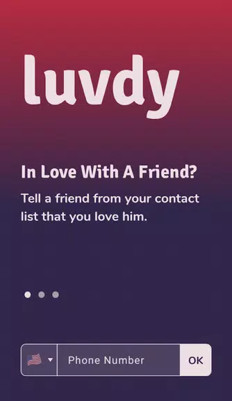 luvdy - Anonymous Dating Among Friends屏幕截圖1