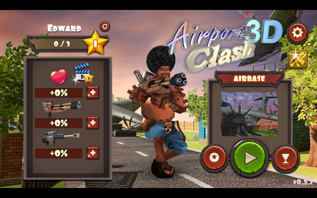 Airport Clash 3D - Minigun Sho屏幕截圖1