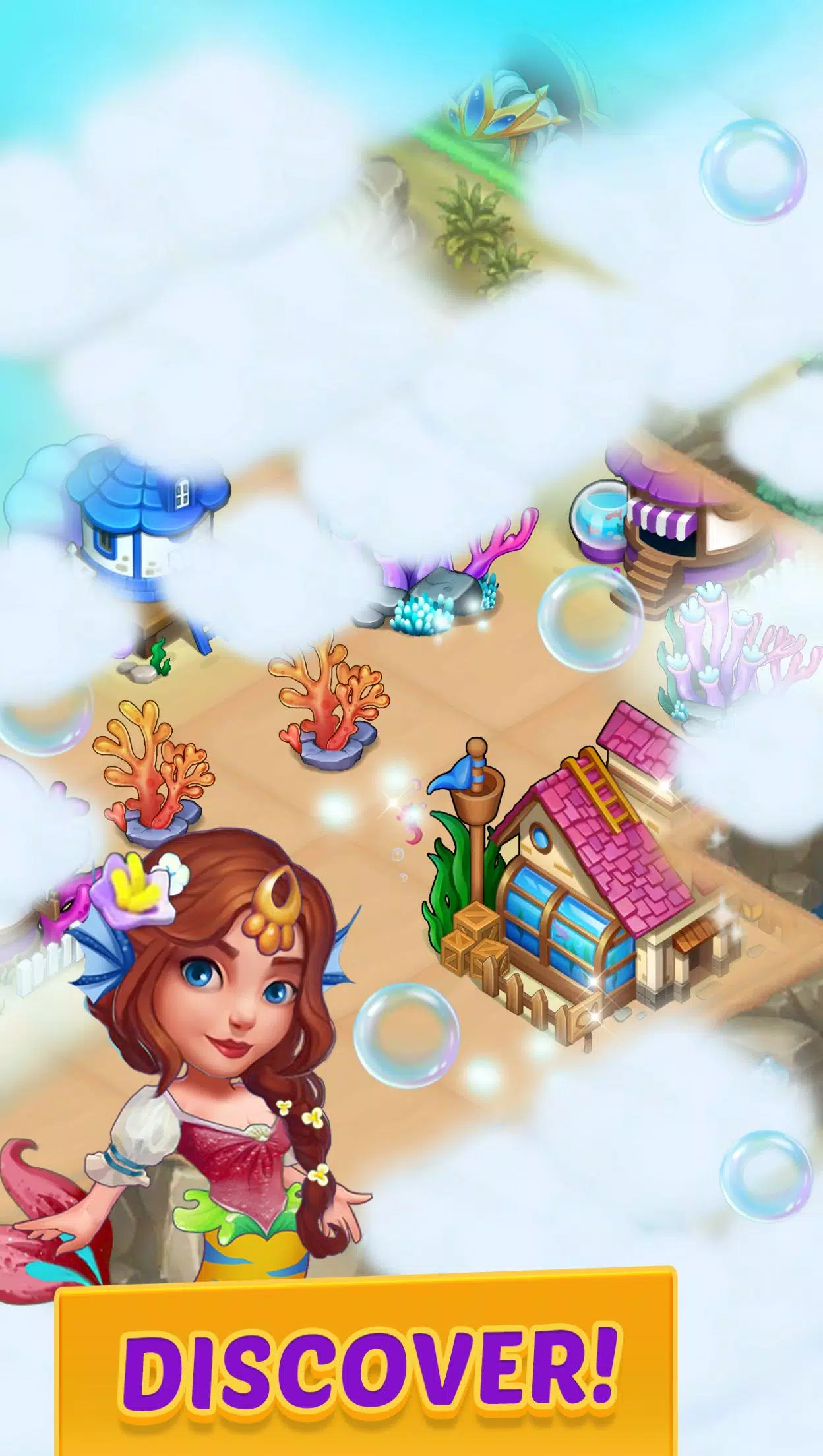 Merge Mermaids-magic puzzles Скриншот 3