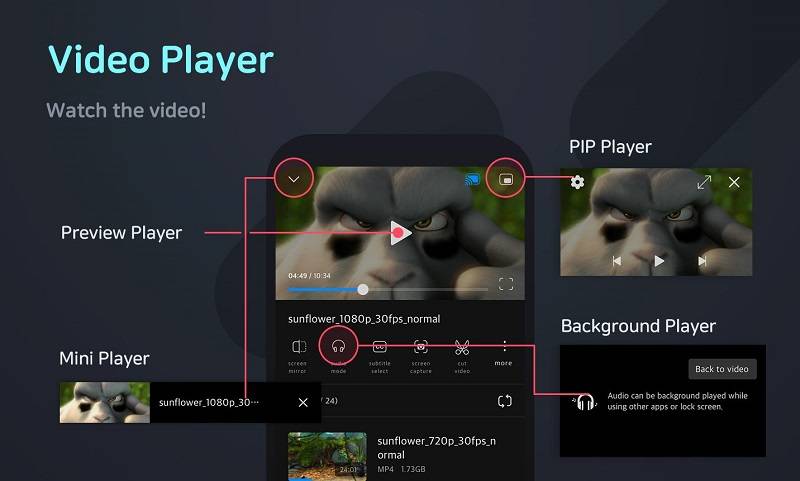 Reproductor Video HD-FX Player captura de pantalla 3