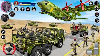 Army Vehicle Transporter Truck屏幕截圖3