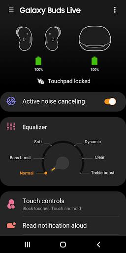 ภาพหน้าจอ Galaxy Buds Live Manager 3