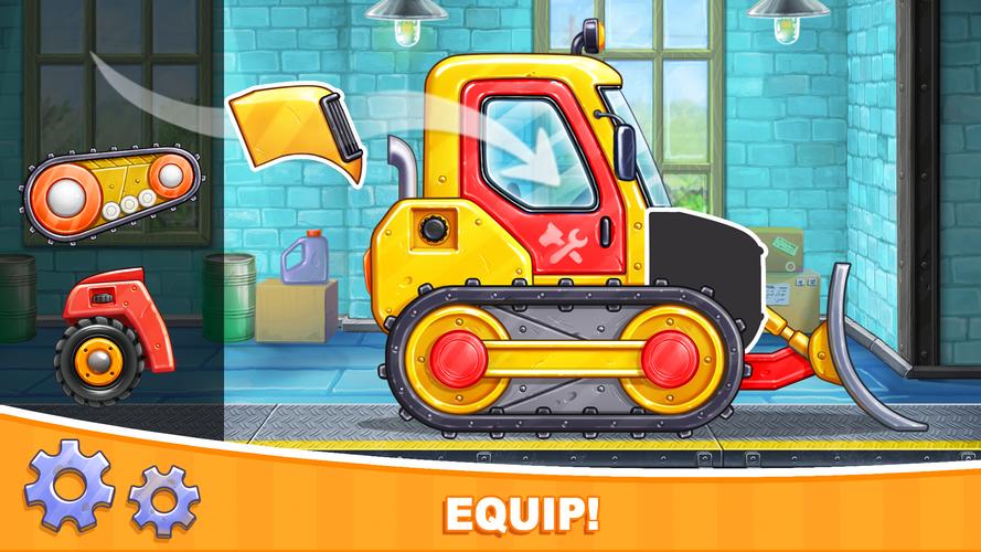 Car games Bulldozer for kids 5スクリーンショット1