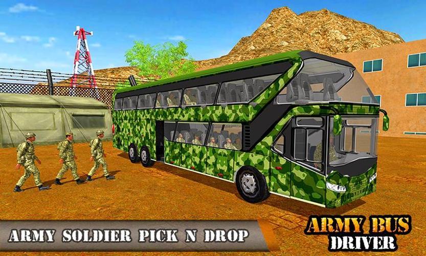 Army Bus Transporter Coach Fun应用截图第1张