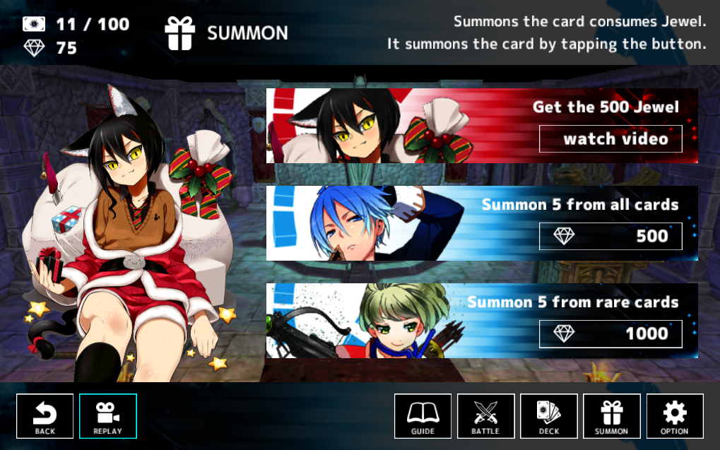 Screenshot Jewel Savior Card Battle 2