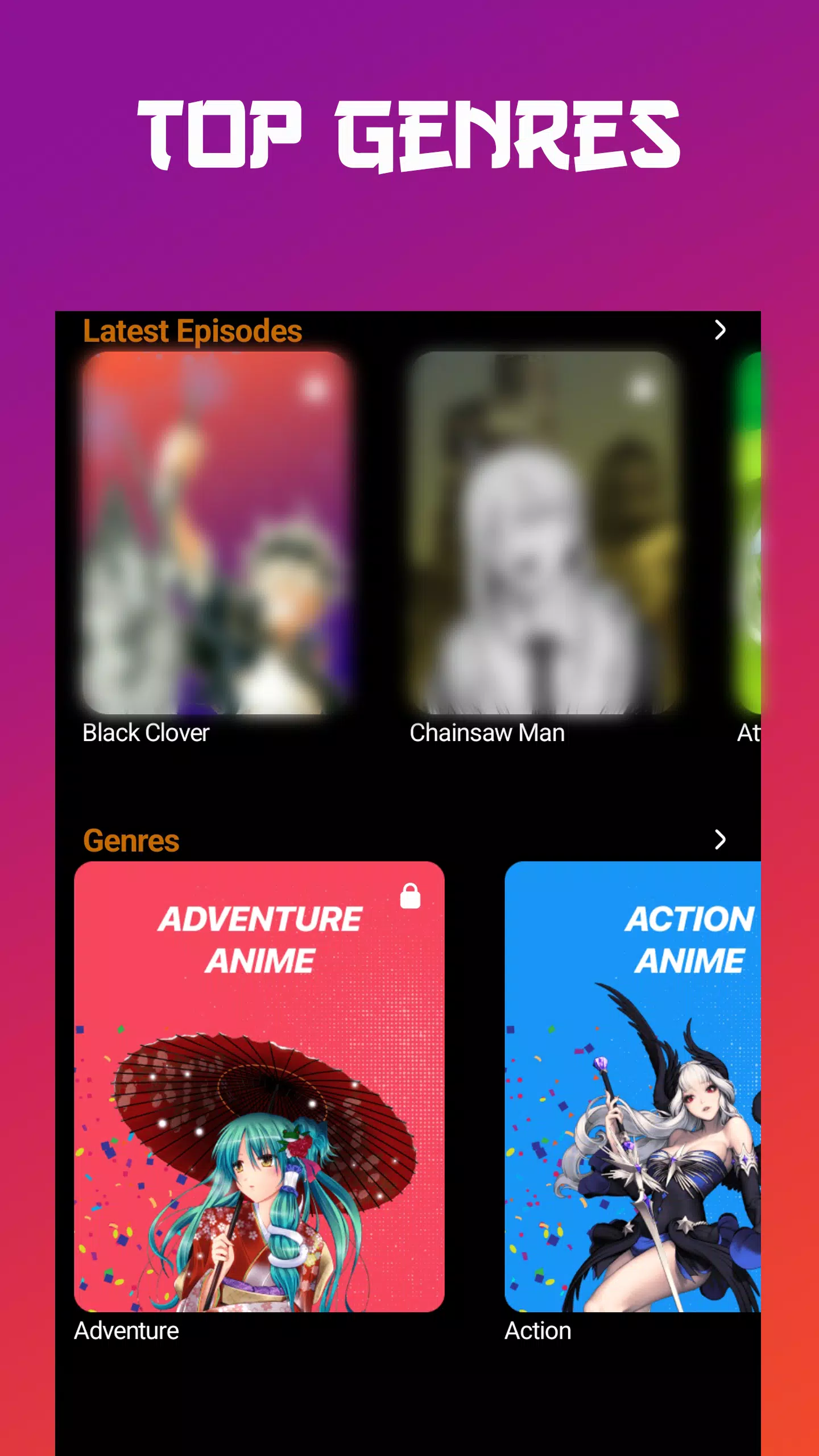 Anime tv - Anime Watching App屏幕截圖3