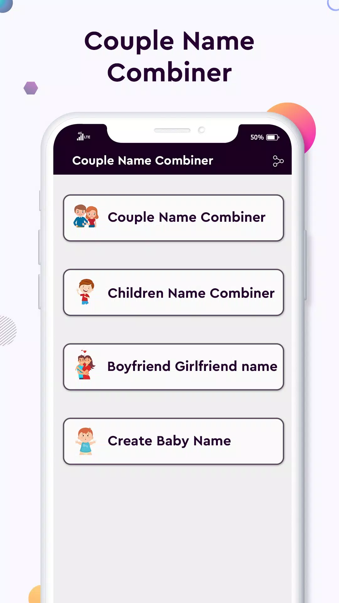 Baby name Couple Name Combiner Screenshot 2