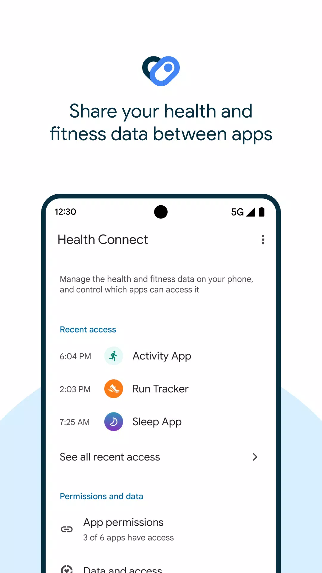 Schermata Health Connect 1