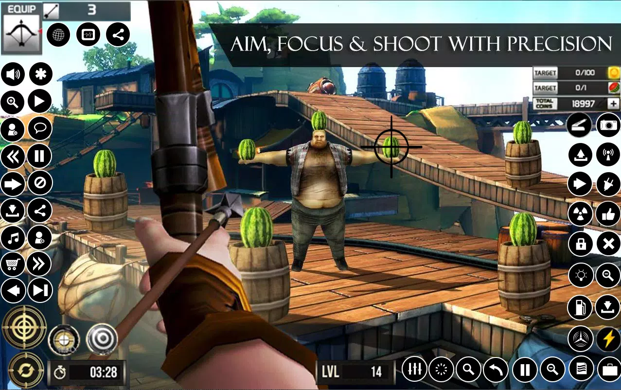 Watermelon Archery Games 3D屏幕截圖4