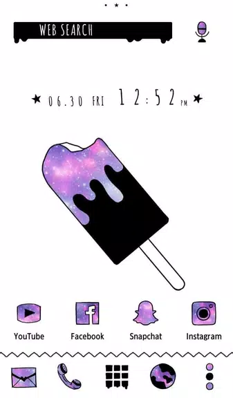 Popsicle Galaxy Themeスクリーンショット1