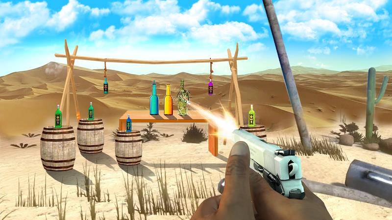 Gun Bottle Shooting game zrzut ekranu 1