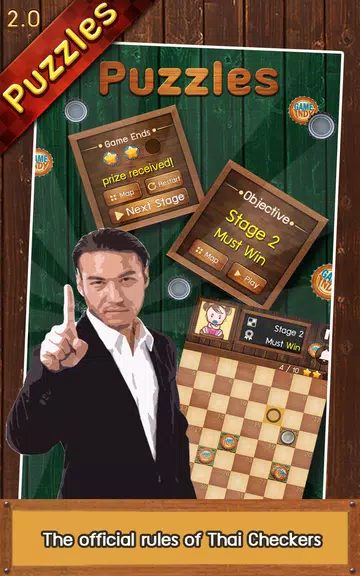 Thai Checkers - Genius Puzzle Ảnh chụp màn hình 1