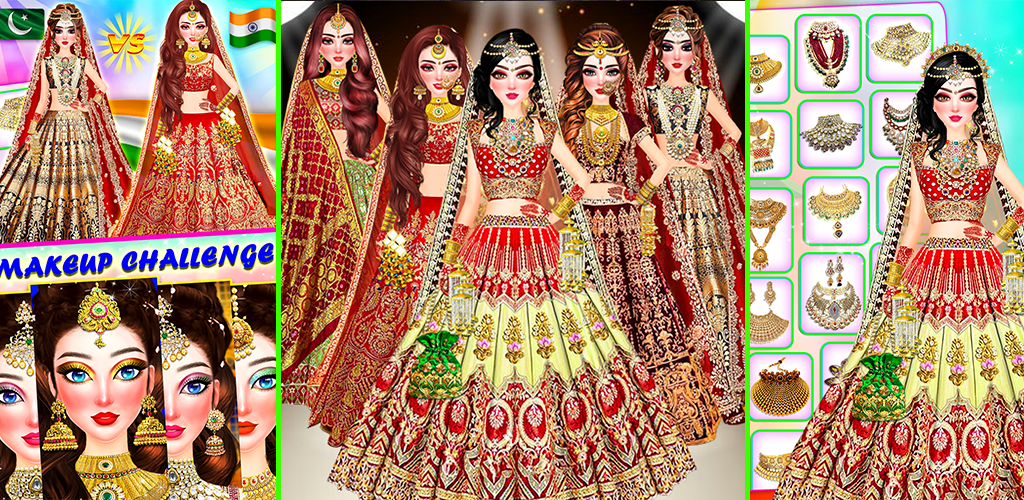 Indian Bride Dress Up Girl Capture d’écran1