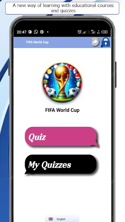 ภาพหน้าจอ Football World Cup Quiz 1