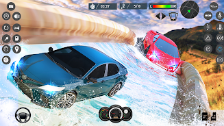 Water Slide Car Race games screenshot 1