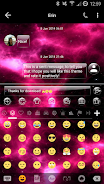 SMS Messages GlassNebula Theme ảnh chụp màn hình 4