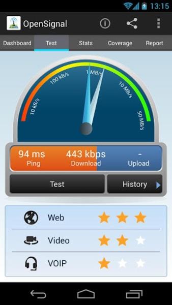 Screenshot Opensignal - 5G, 4G Speed Test 3