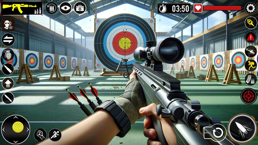 Real Target Gun Shooter Games ảnh chụp màn hình 1