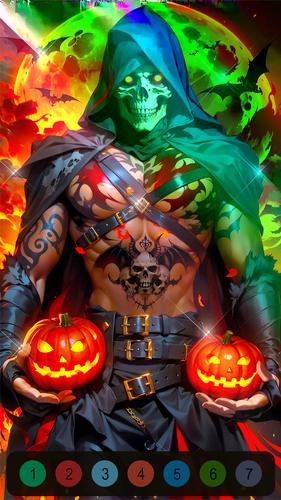 Halloween Witch Coloring Games屏幕截圖4