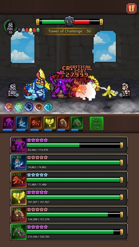 ภาพหน้าจอ Grow Merge Monsters 2