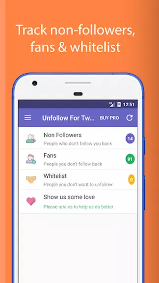 Unfollow For Twitter ekran görüntüsü 1