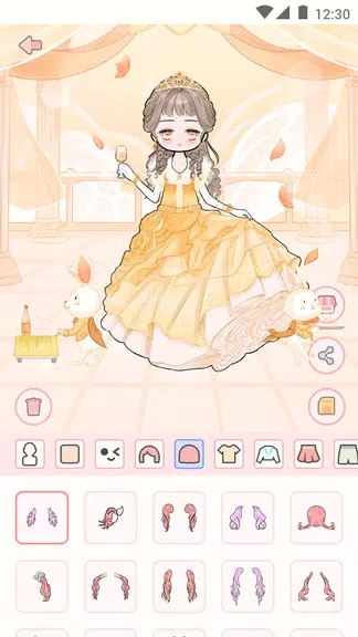 Cute live star:dress up avatar captura de pantalla 3