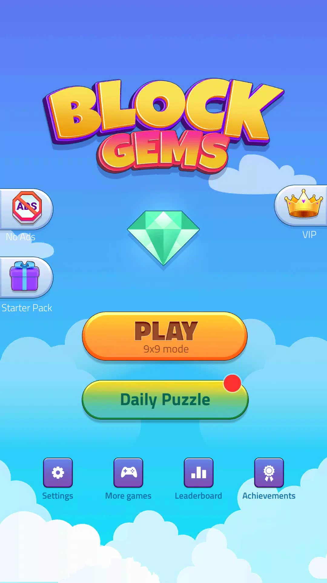 Block Puzzle - Gems Adventure ảnh chụp màn hình 1