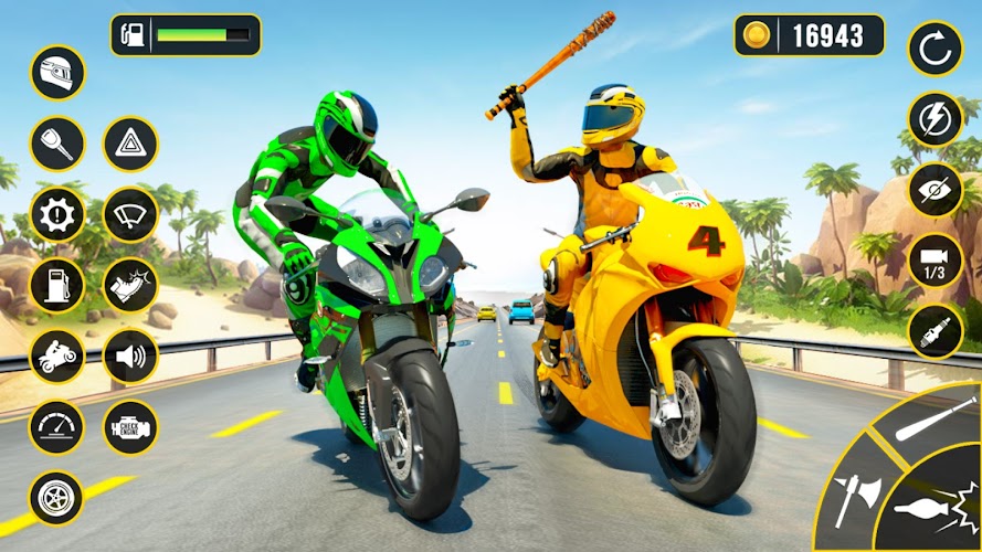 Moto Attack - Bike Racing Game captura de pantalla 2