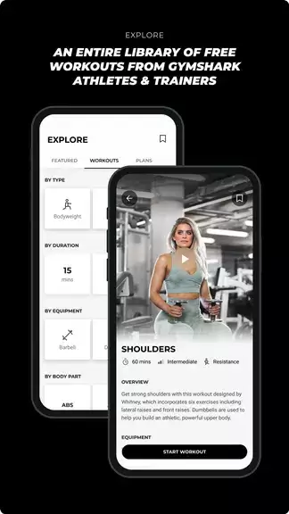 Gymshark Training: Fitness App Capture d’écran2