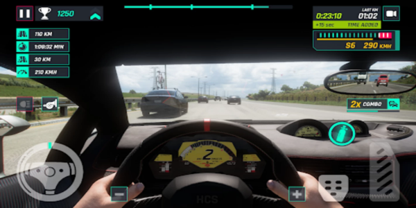 Highway Traffic Car Simulator ảnh chụp màn hình 2