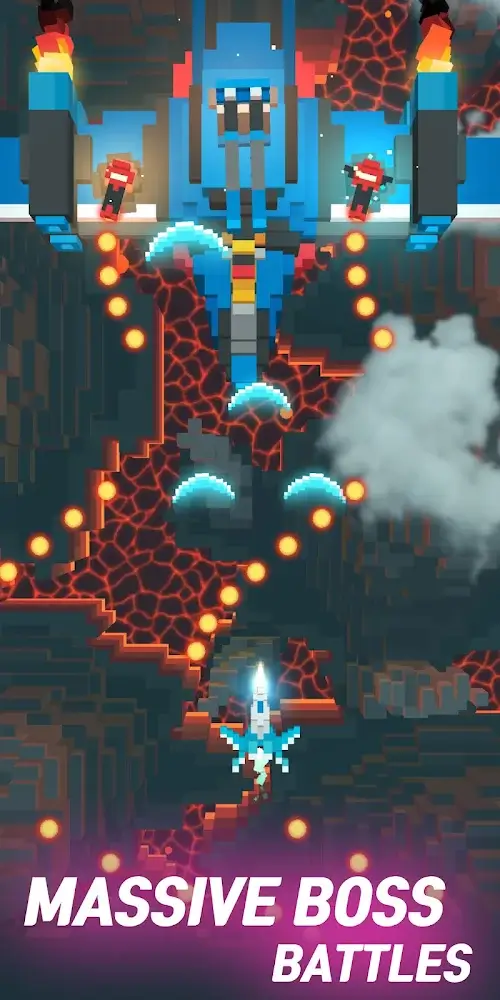 Sky Wings: Pixel Fighter 3D Screenshot 2