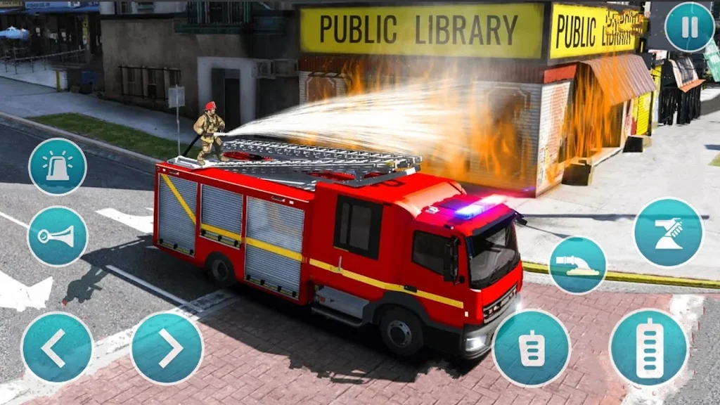 Emergency Police Fire Truck 3d 스크린 샷 1