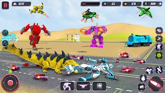 ภาพหน้าจอ Animal Crocodile Robot Games 4