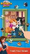 Solitaire Jigsaw Puzzle ekran görüntüsü 1