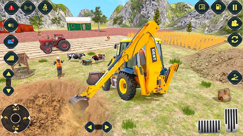 Village Excavator JCB Games captura de pantalla 2