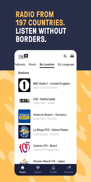 Screenshot TuneIn Radio Pro 1