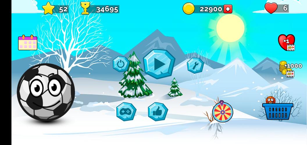 Screenshot Runner ball 3: winter game 4