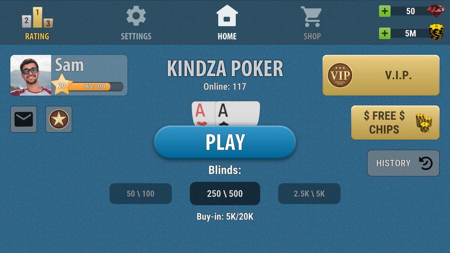 Kindza Poker экрана 4