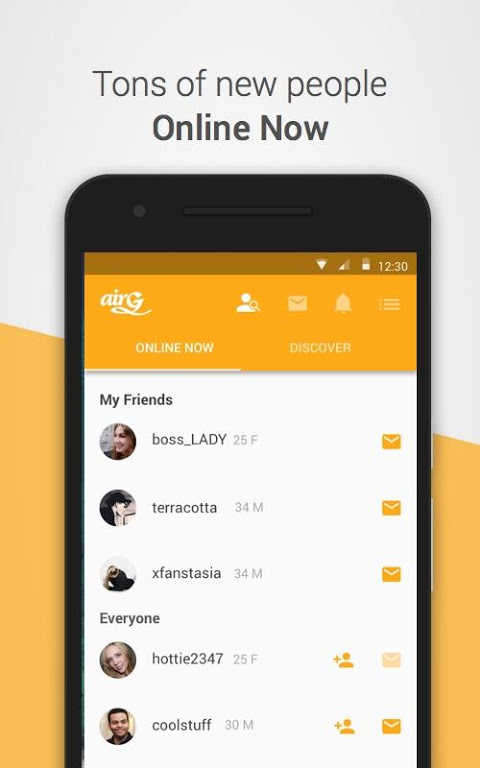 ภาพหน้าจอ airG - Meet New Friends 4