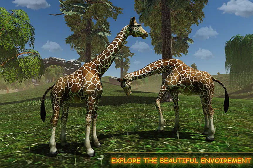 Giraffe Family Life Jungle Sim屏幕截圖2