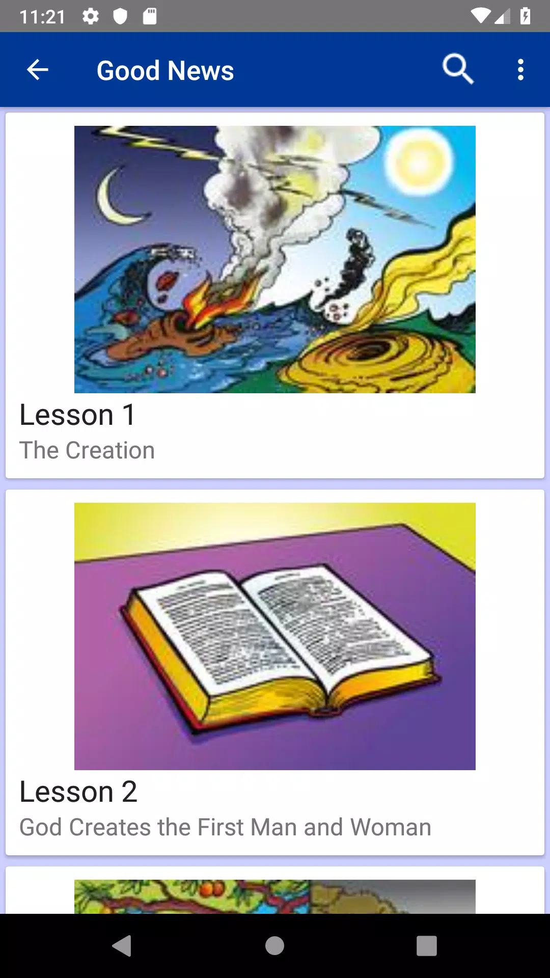 Sunday School Lessons Screenshot 2