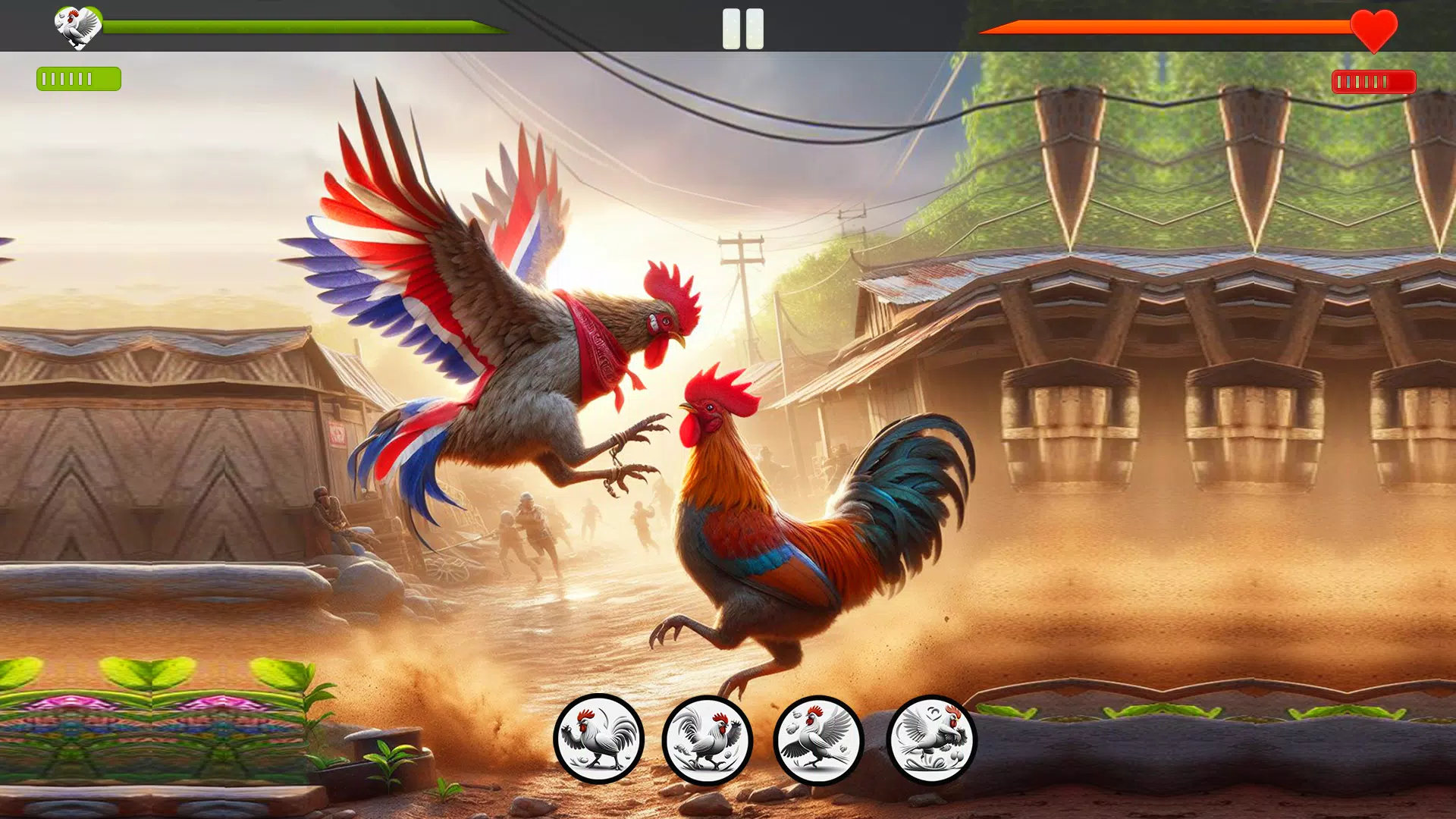 Farm Rooster Fighting Chicks 1 স্ক্রিনশট 4